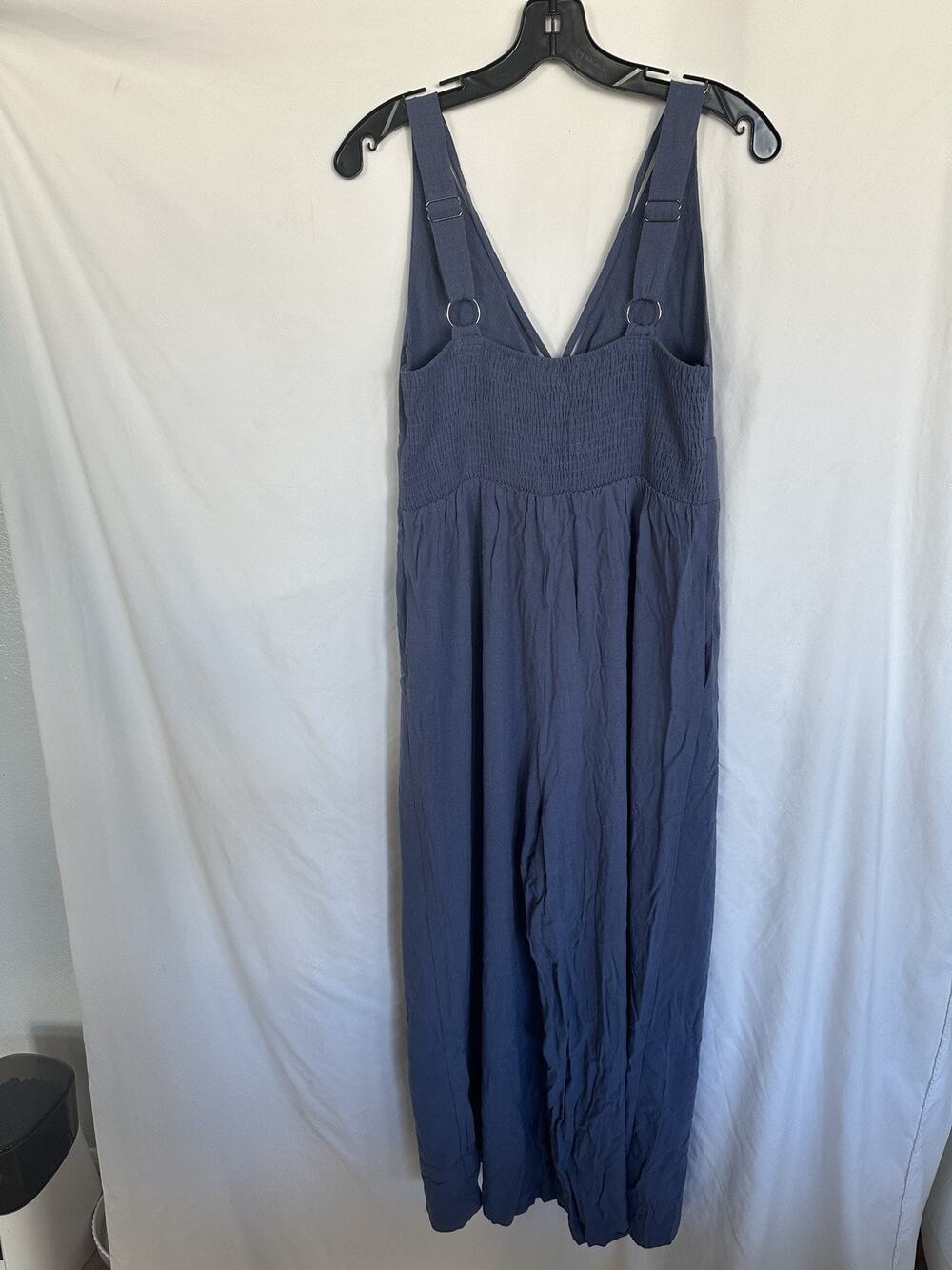 Womens Jumpsuits Overalls Loose Casual Bib Wide Leg Rompers Size L